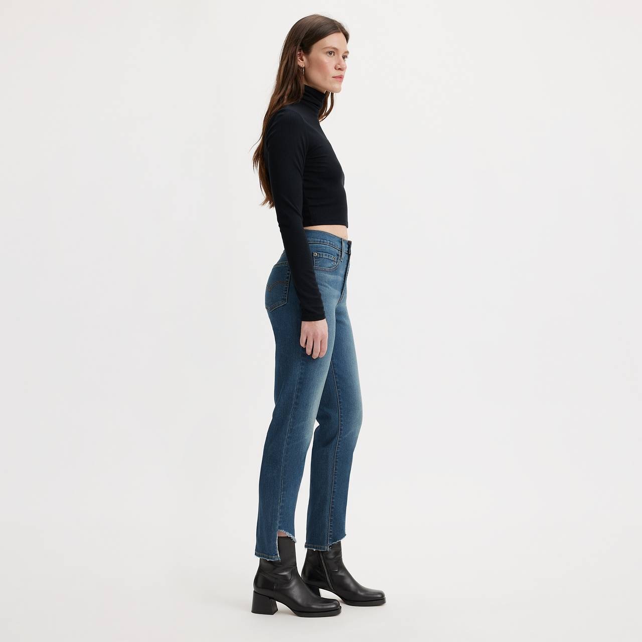 724 HIGH RISE SLIM STRAIGHT CROPPED WOMEN'S JEANS - 2