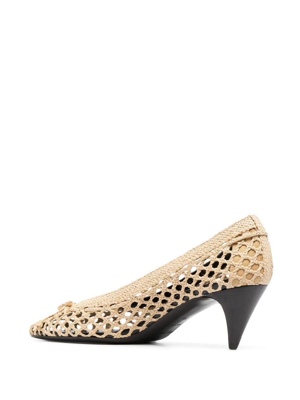 raffia pointed pumps - 3