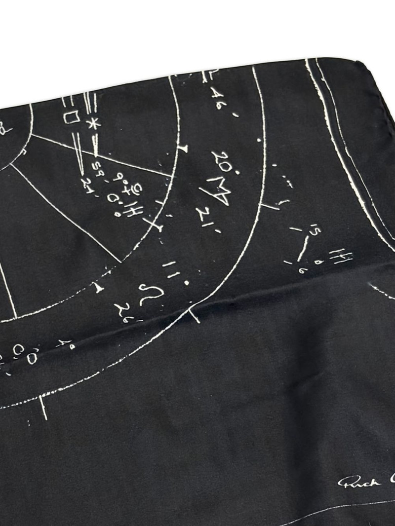 Rick Owens printed astro scarf outlook