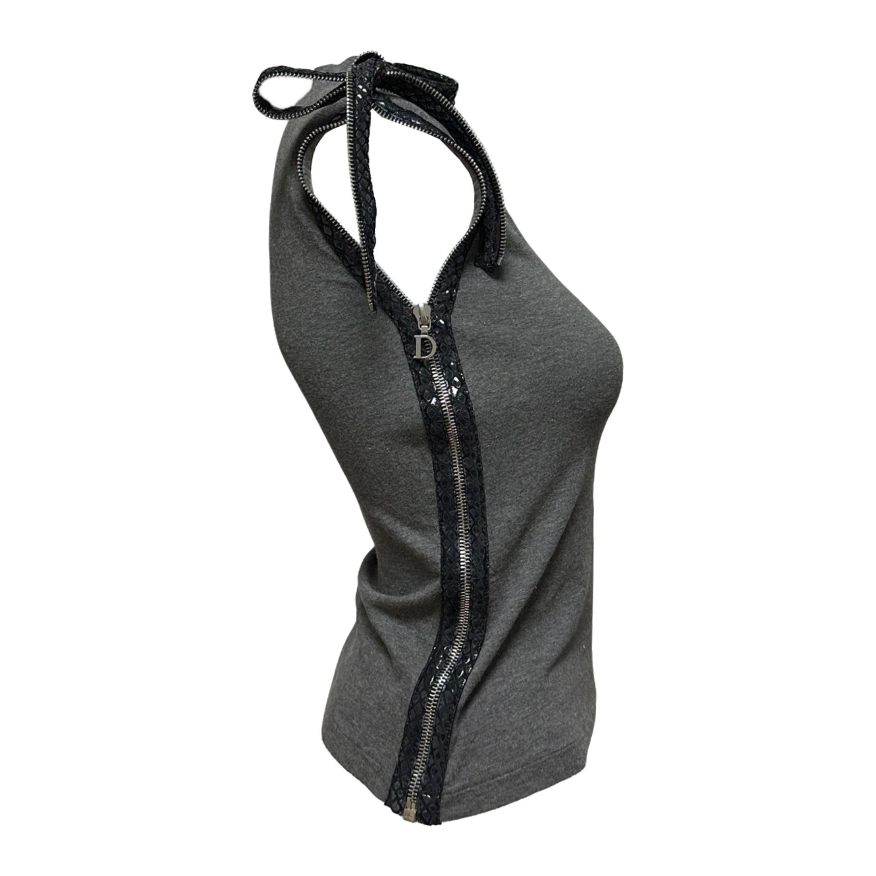 CHRISTIAN DIOR Spring Summer 2001 Zipper Tank Top - 3