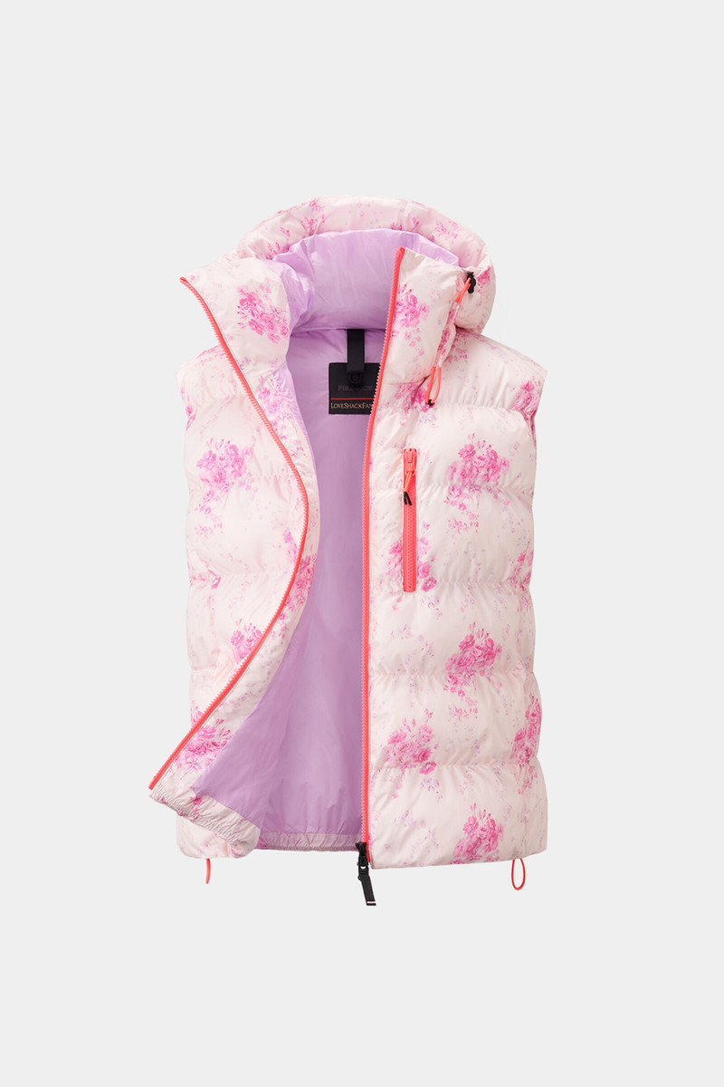 Naima Quilted waistcoat in Pink 8
