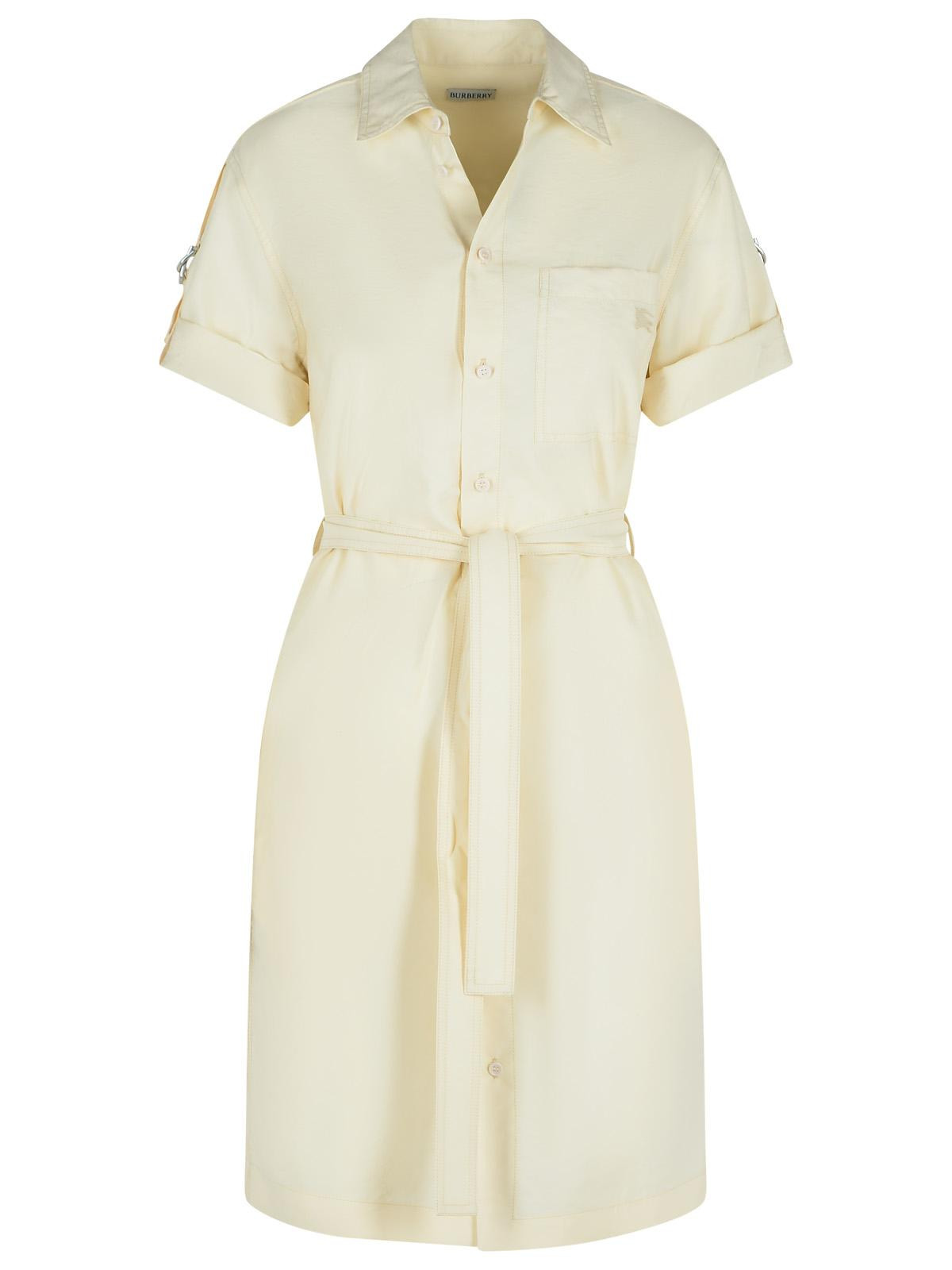 Burberry Cream Silk Blend Dress Women - 1