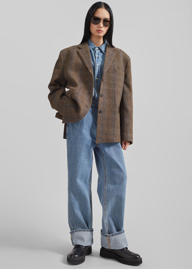 Arundel Plaid Wool Blazer - Multicolor 5