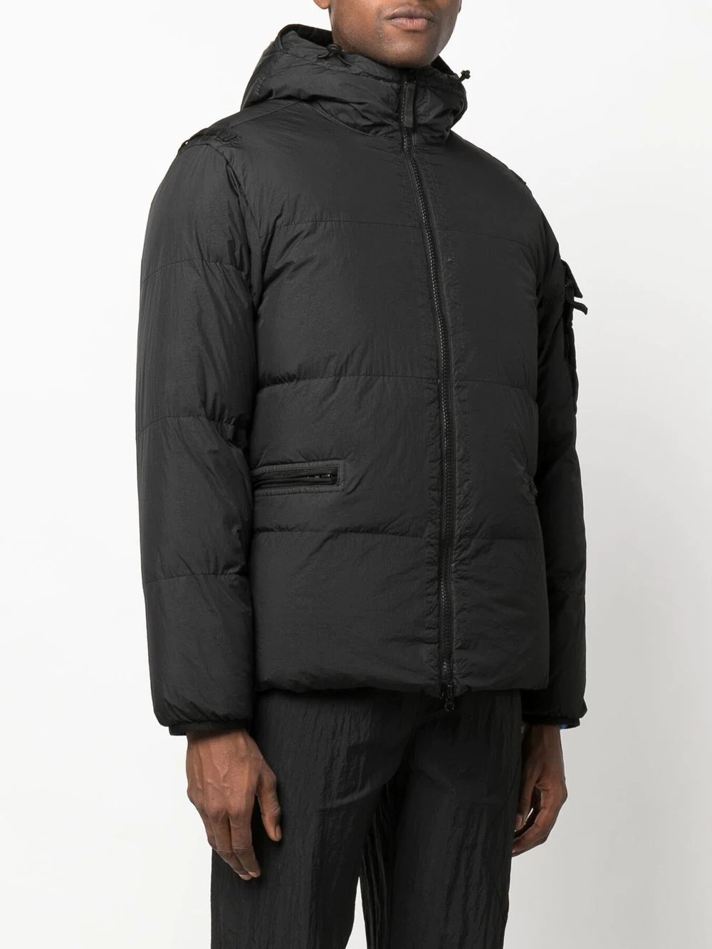 Compass-patch puffer jacket - 3