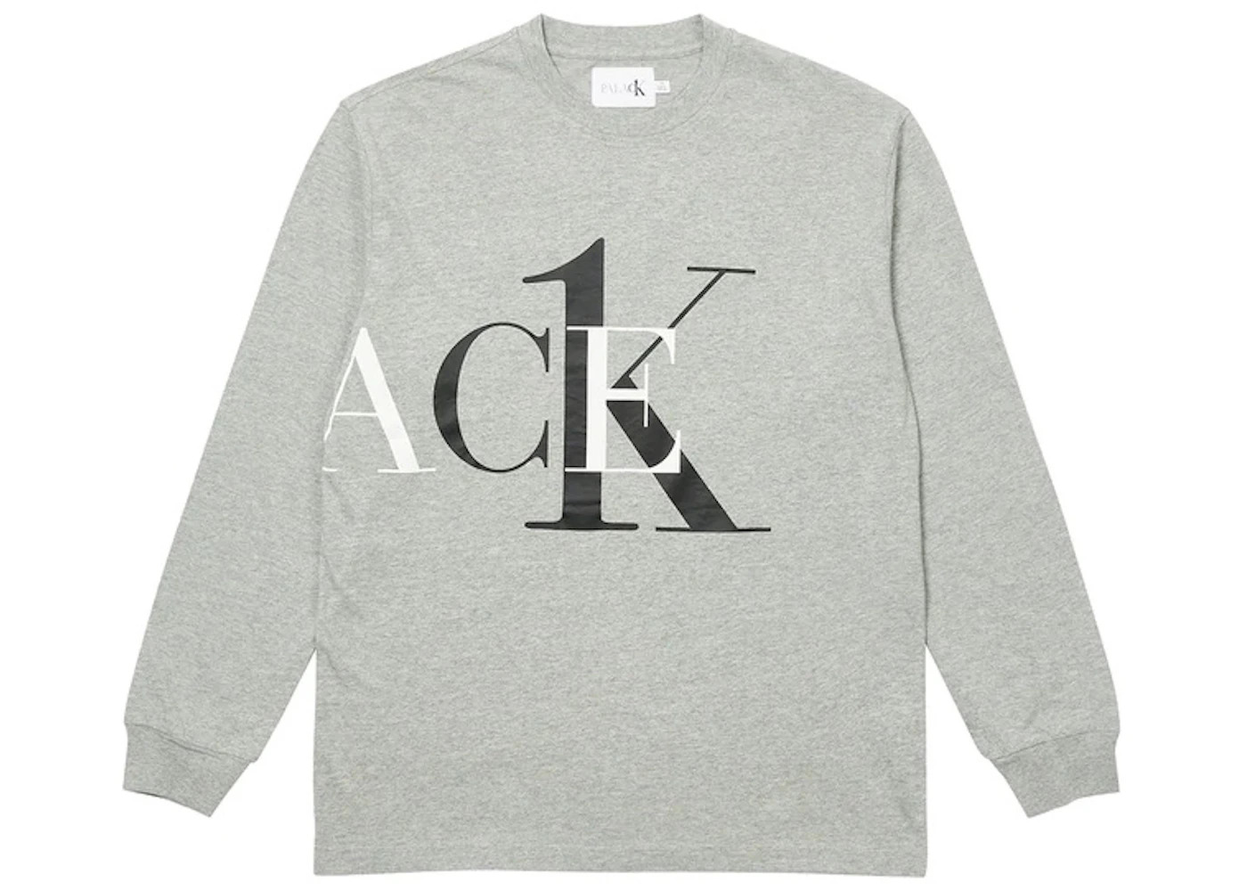 Palace CK1 Longsleeve Grey Heather - 1