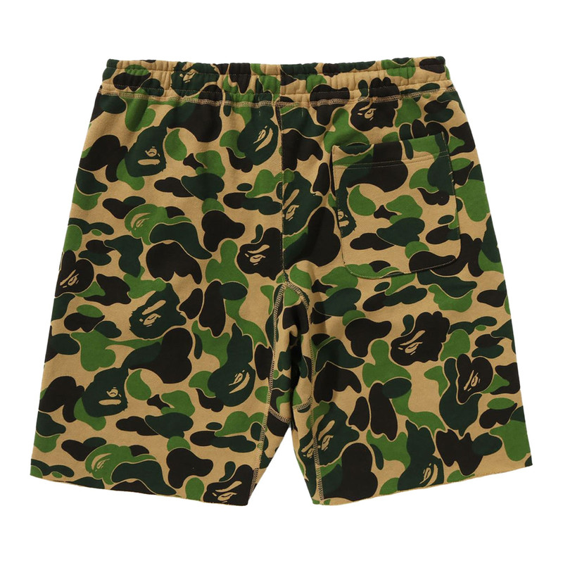 A BATHING APE® BAPE x Readymade ABC Camo Eagle Wide Sweat Shorts 'Green' outlook
