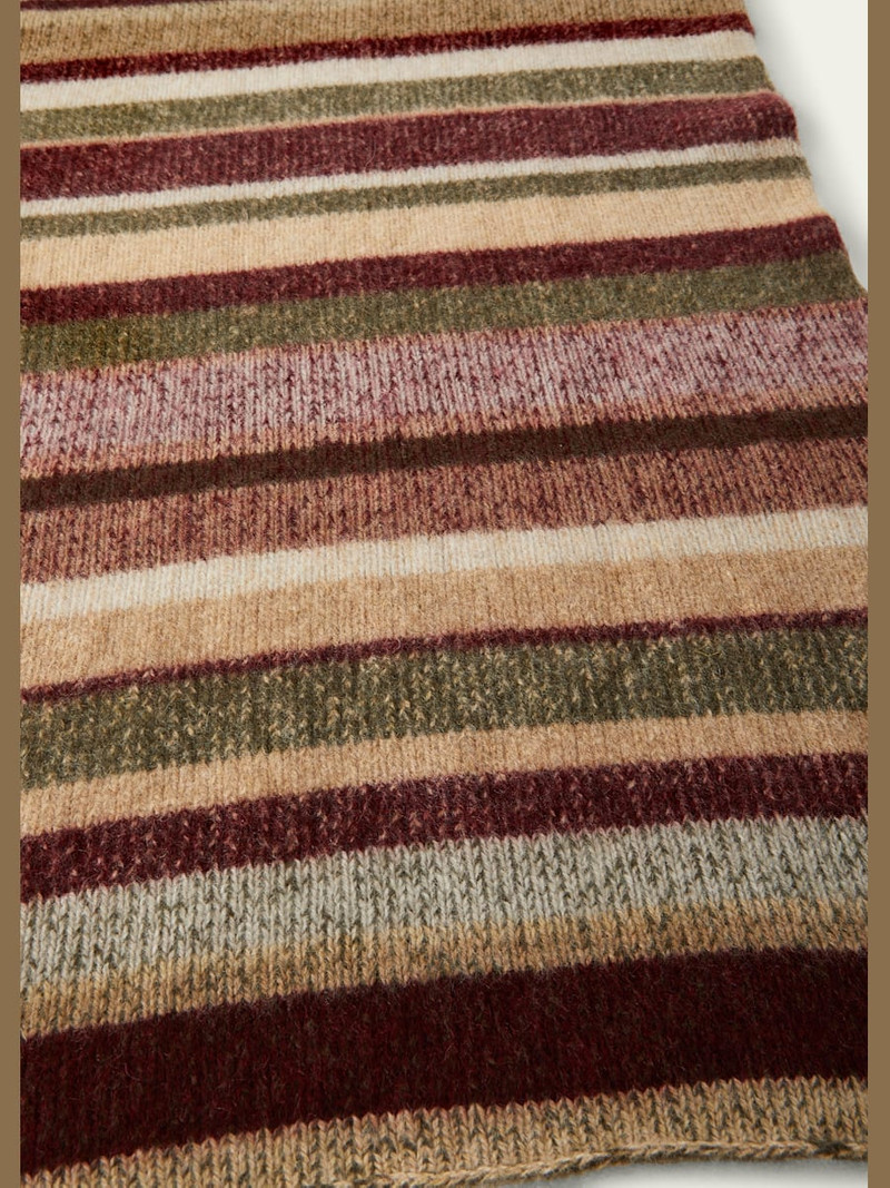 The Elder Statesman Cashmere Stripe Super Soft Blanket outlook