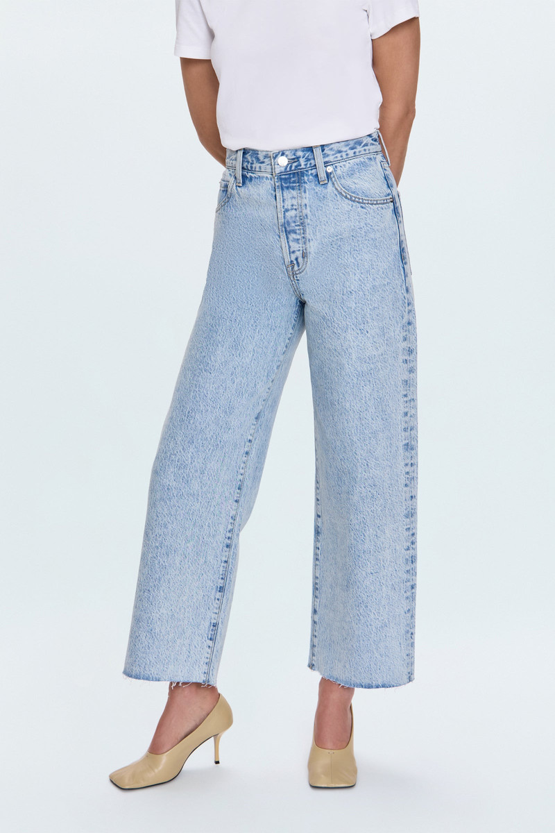 PISTOLA TATE HIGH RISE BOWED WIDE LEG JEAN - MODENA outlook