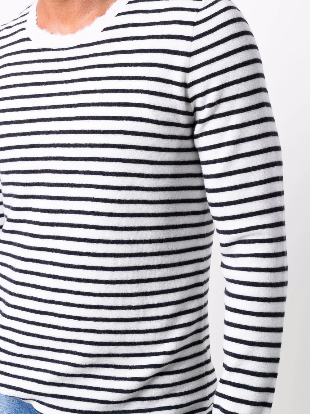 striped long-sleeve jumper - 5