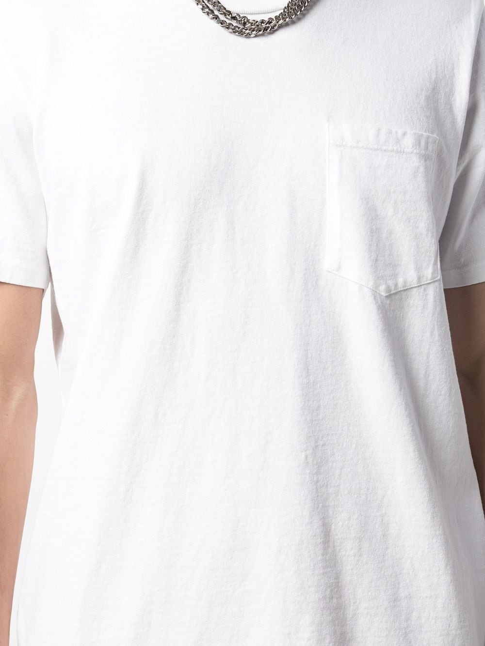 chest pocket cotton T-shirt - 5