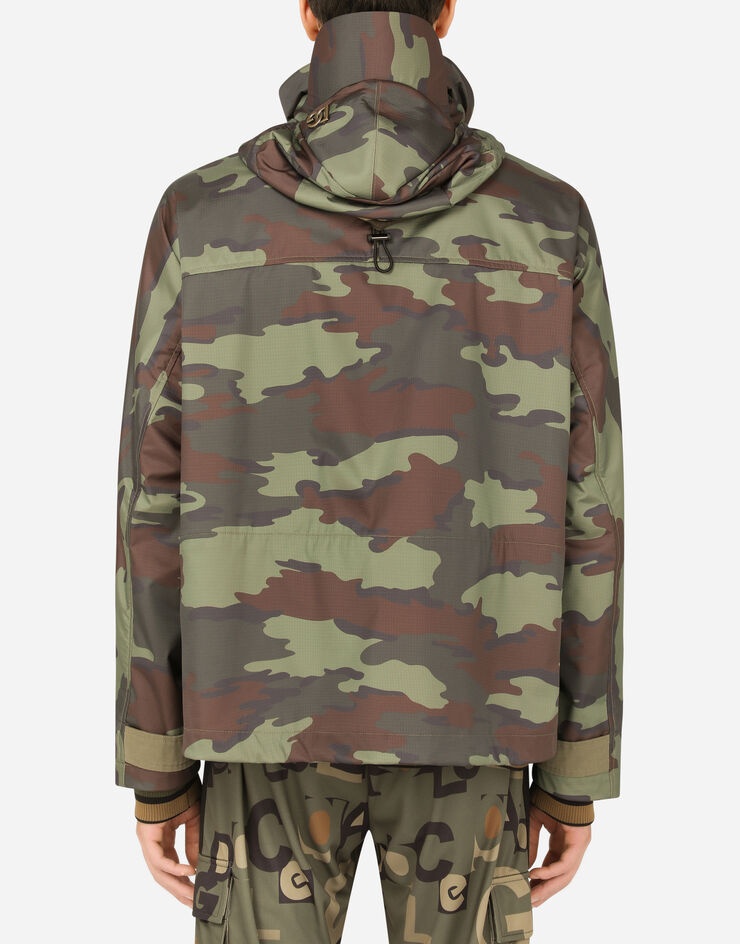 Camouflage-print nylon jacket - 2