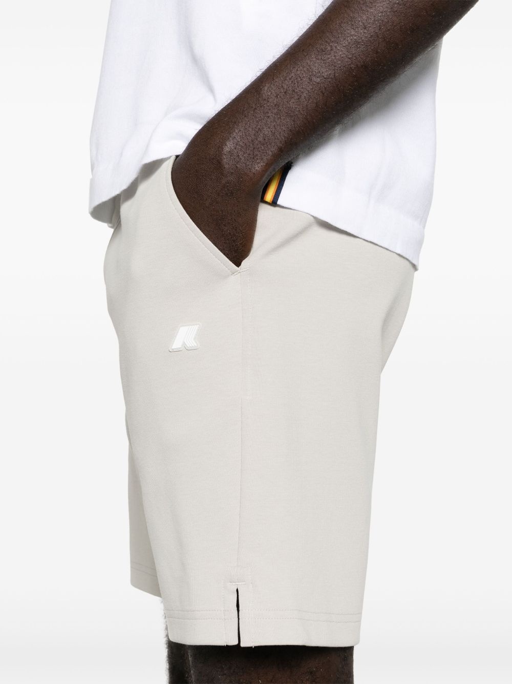 rubberised-logo track shorts - 5