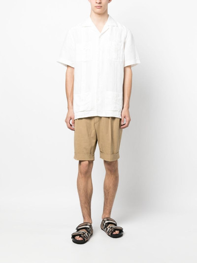 Ralph Lauren camp-collar linen blend shirt outlook
