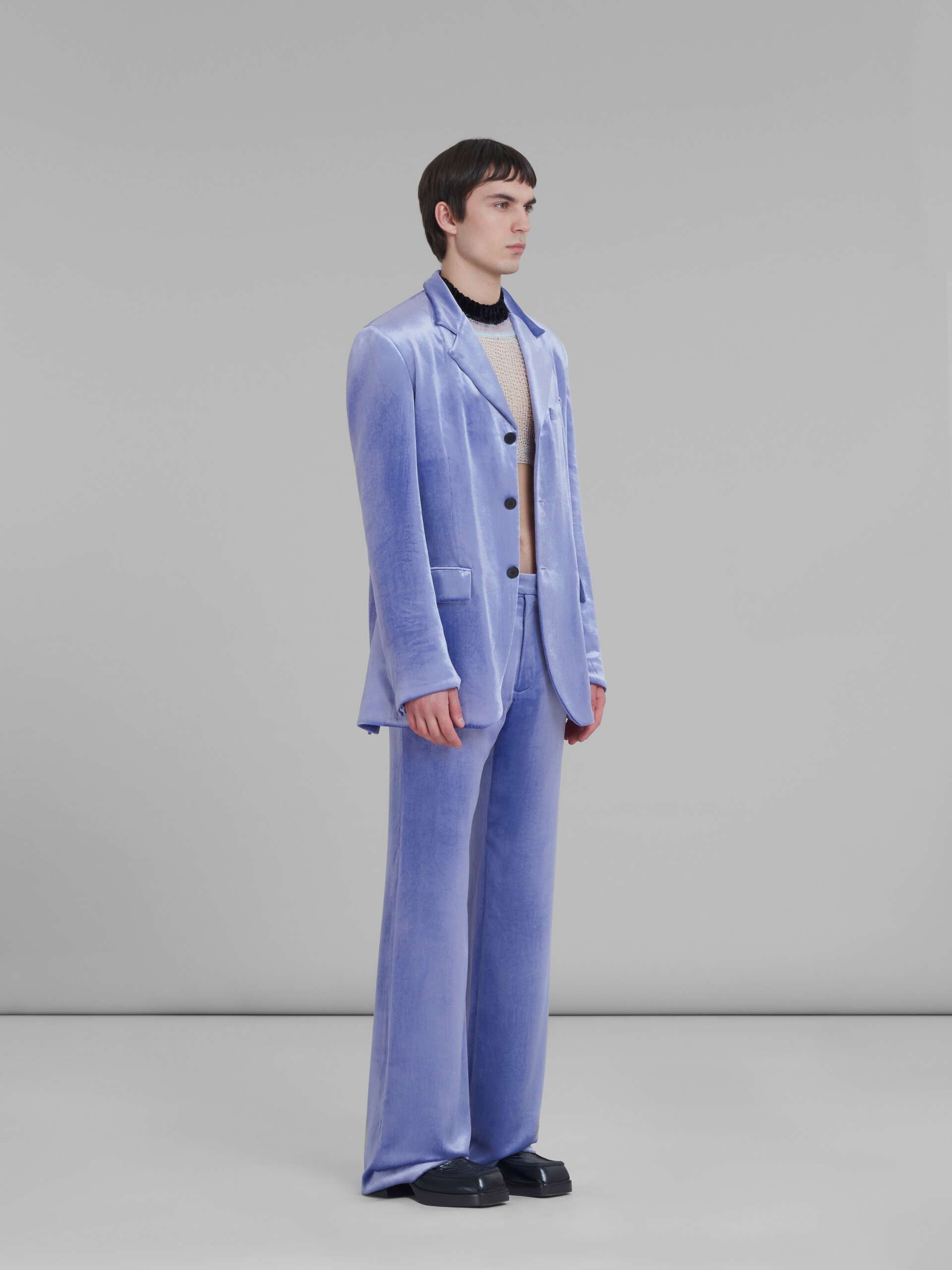 PURPLE VELVET TROUSERS - 5