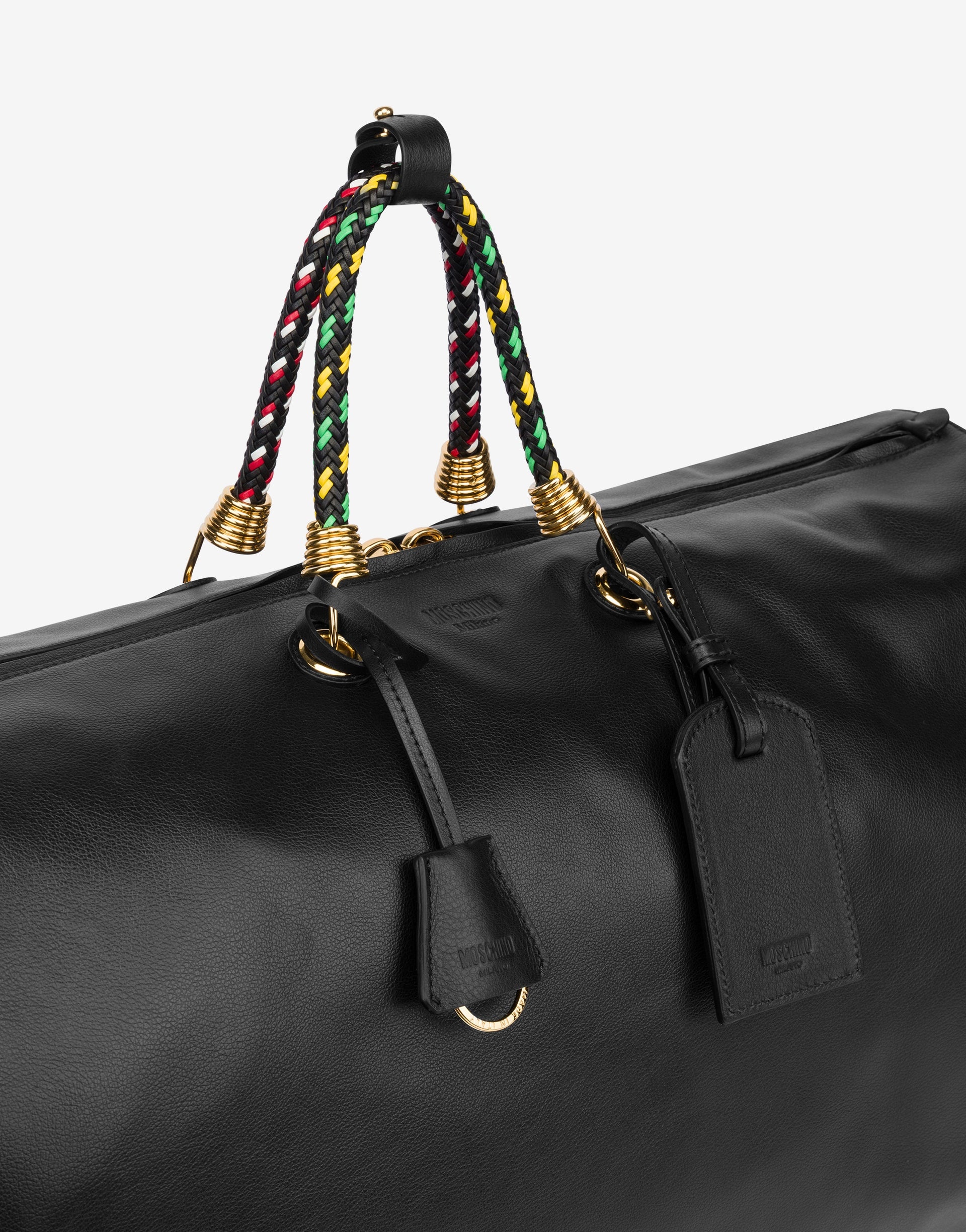 LARGE BRAIDED CORD BOSTON BAG - 3