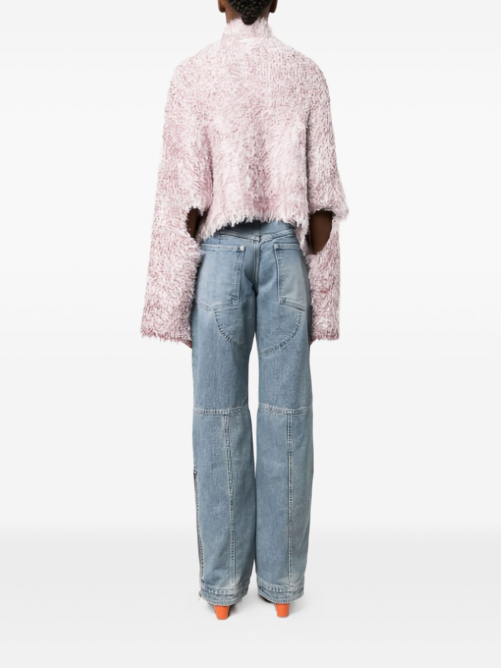 cut-out cropped jumper - 4