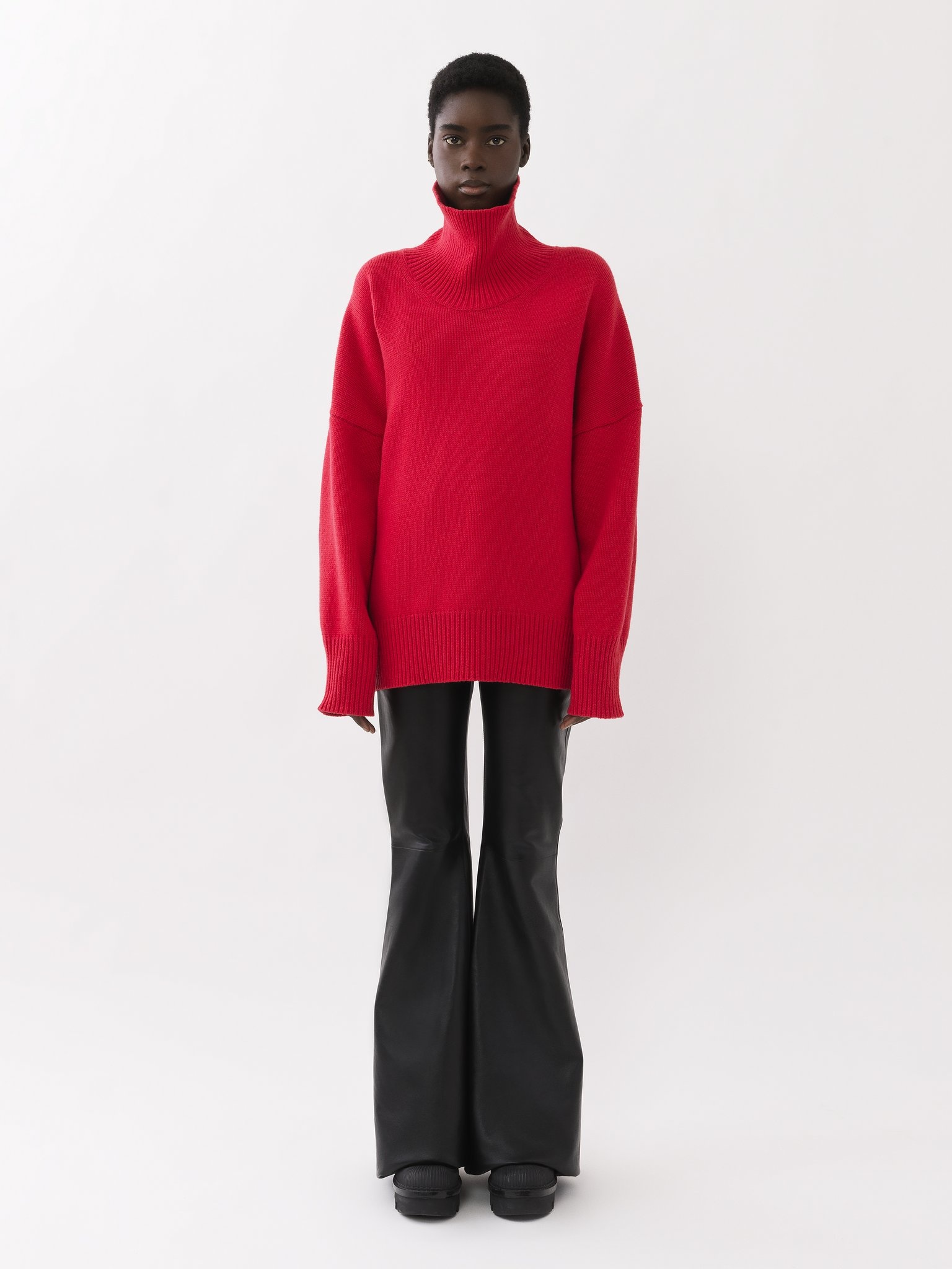 GENEROUS HIGH-NECK SWEATER - 4