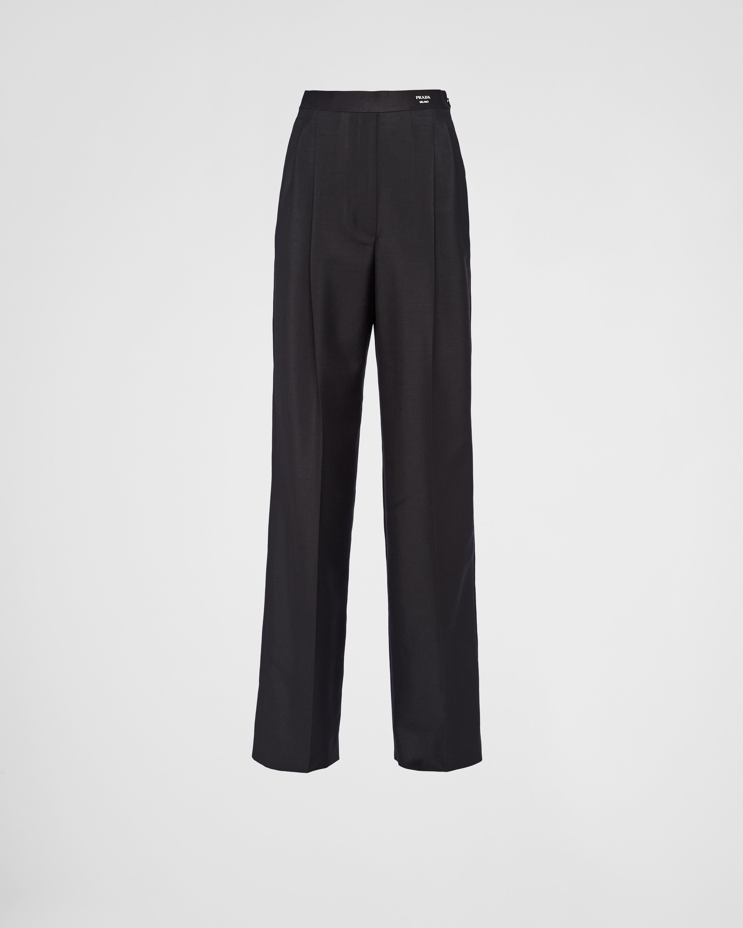 Prada mohair wool tailored trousers - Grey