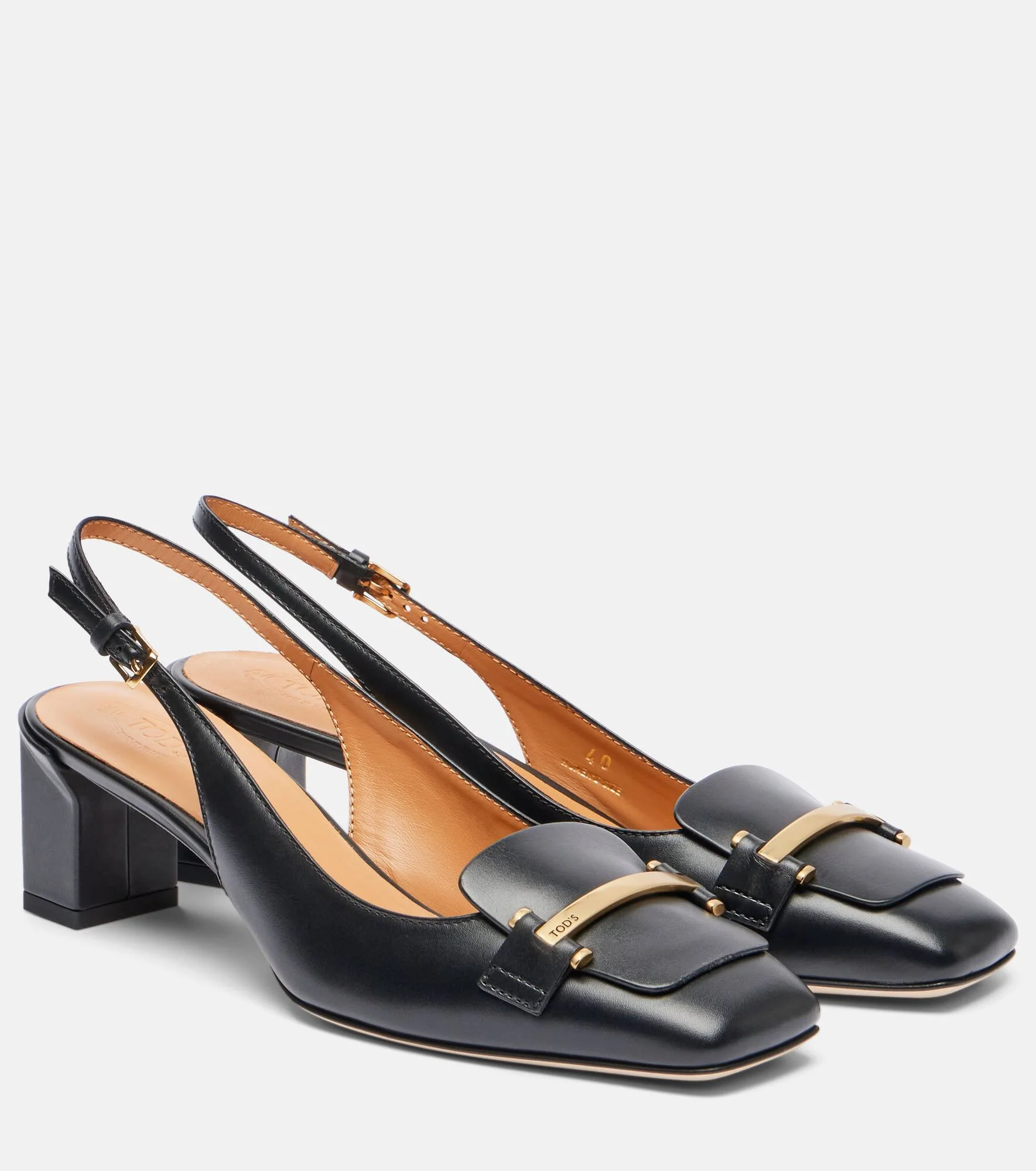 50 leather slingback pumps - 1