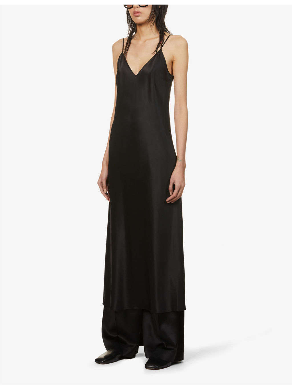 Clea silk strappy midi dress - 3