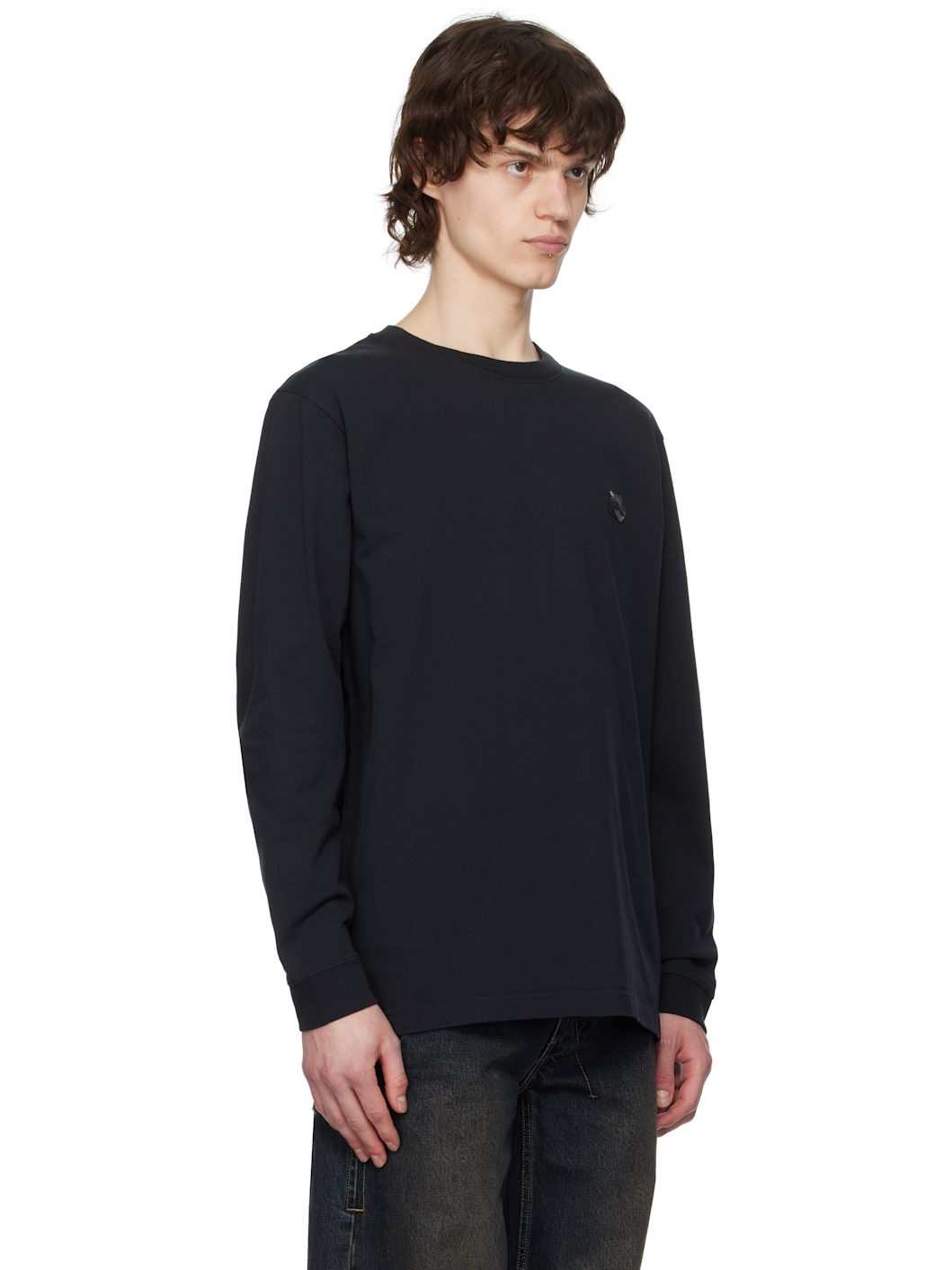 Black Bold Fox Head Comfort Long Sleeve T-shirt - 2