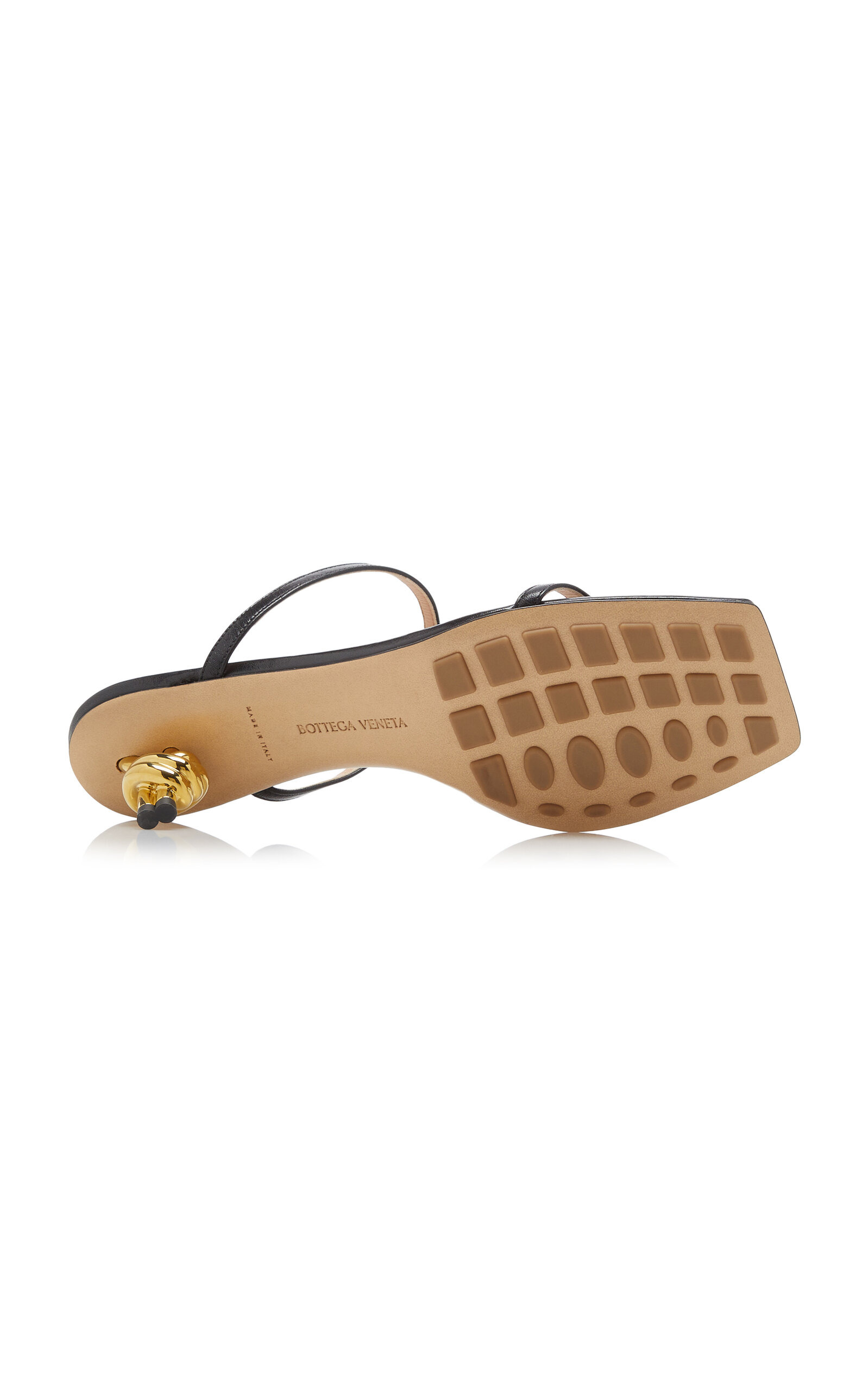 Knot Leather Sandals black - 6