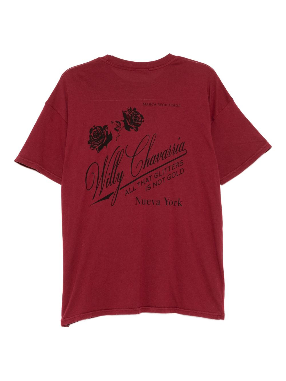 rose-print T-shirt - 2