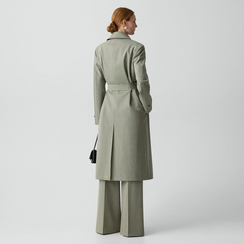 Theory Car Coat in Wool Gabardine outlook
