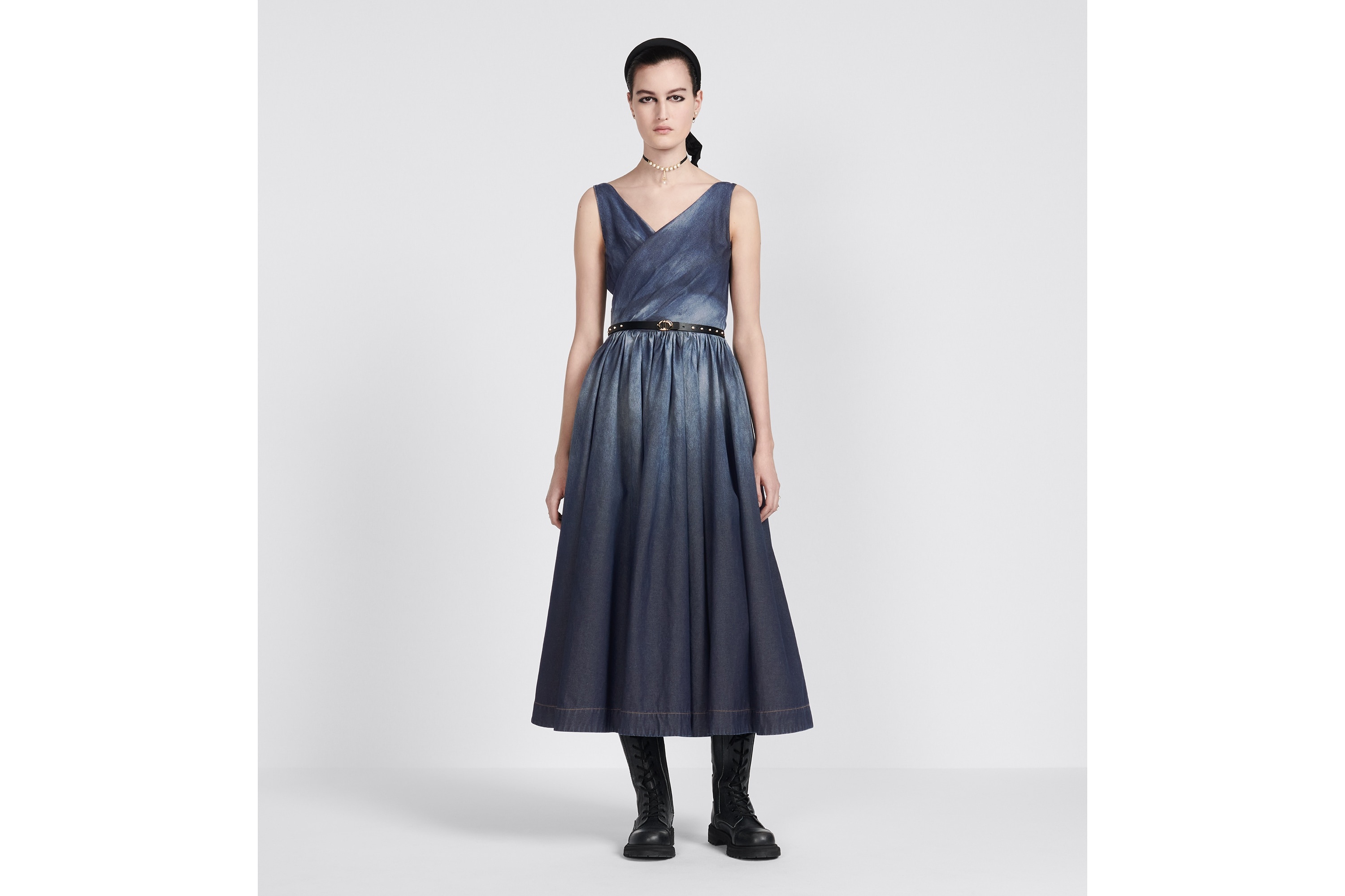 Flared Mid-Length Dress - 4