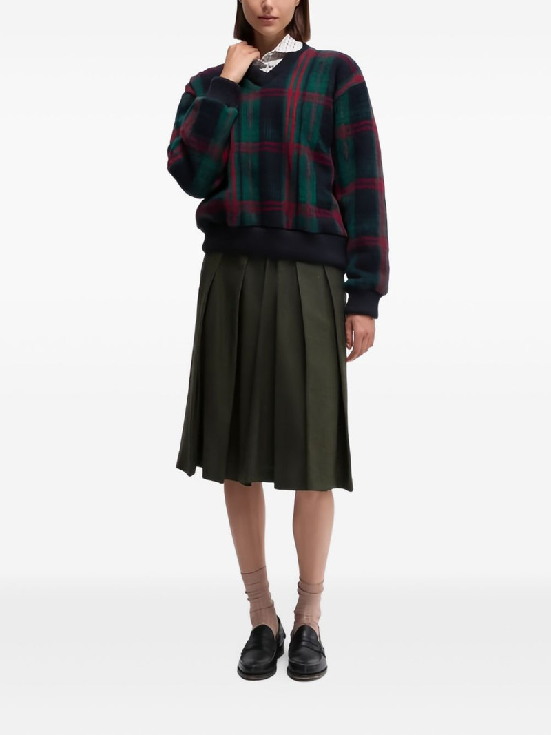 Aspesi V-neck plaid sweater outlook