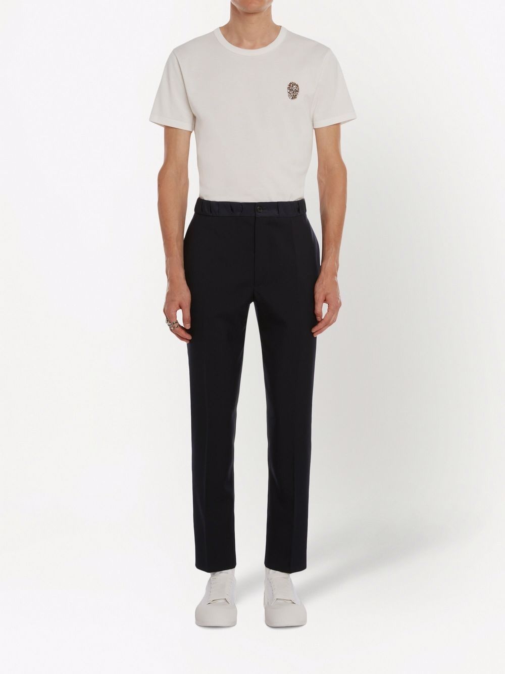 mid-rise straight leg trousers - 2