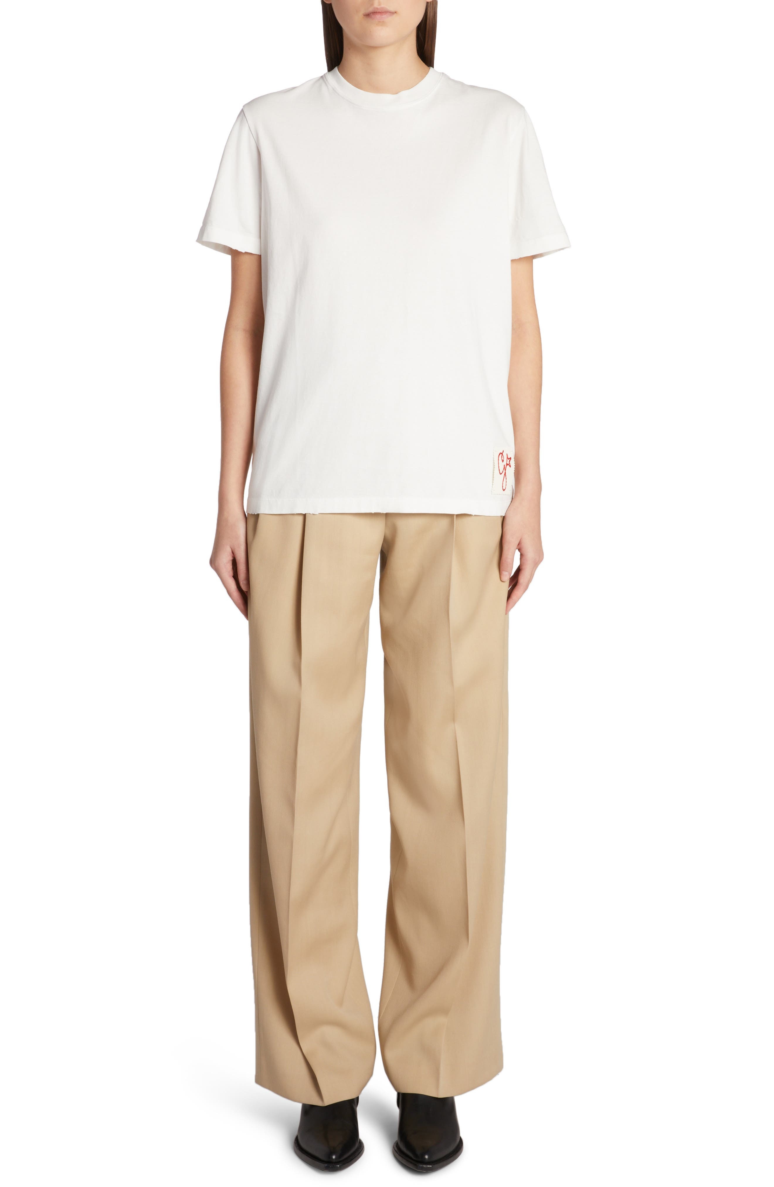 Distressed Cotton T-Shirt - 8