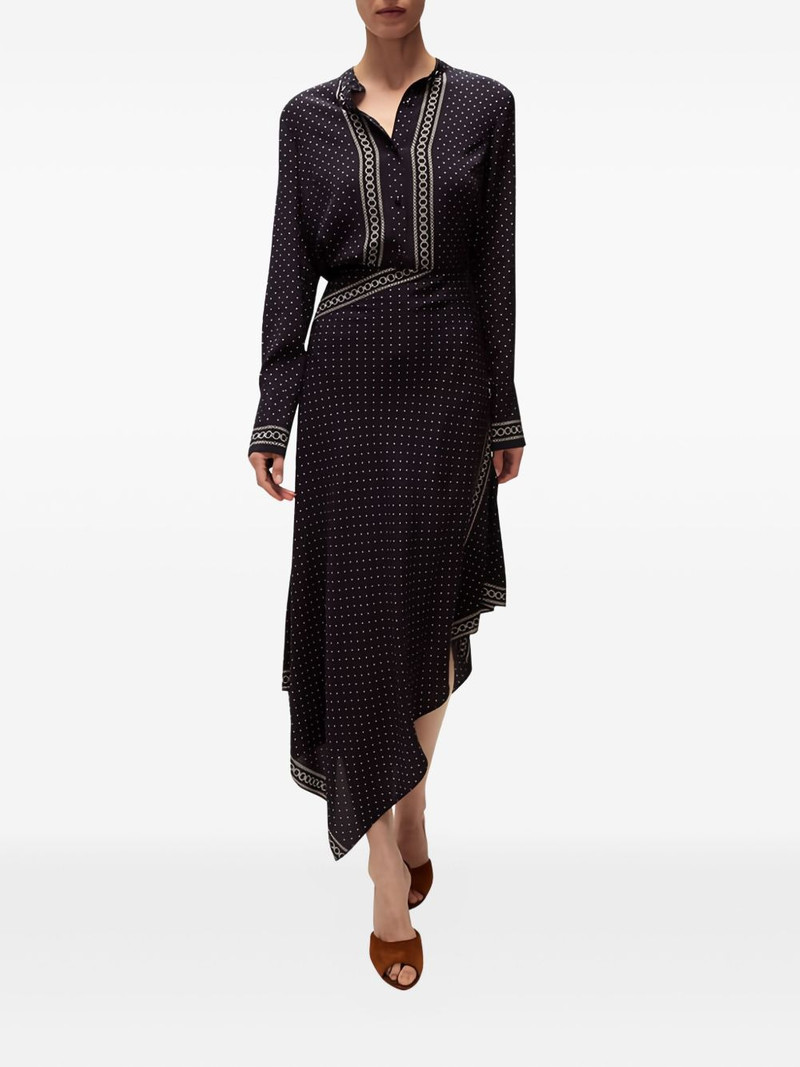 VERONICA BEARD polka-dot asymmetrical blouse outlook