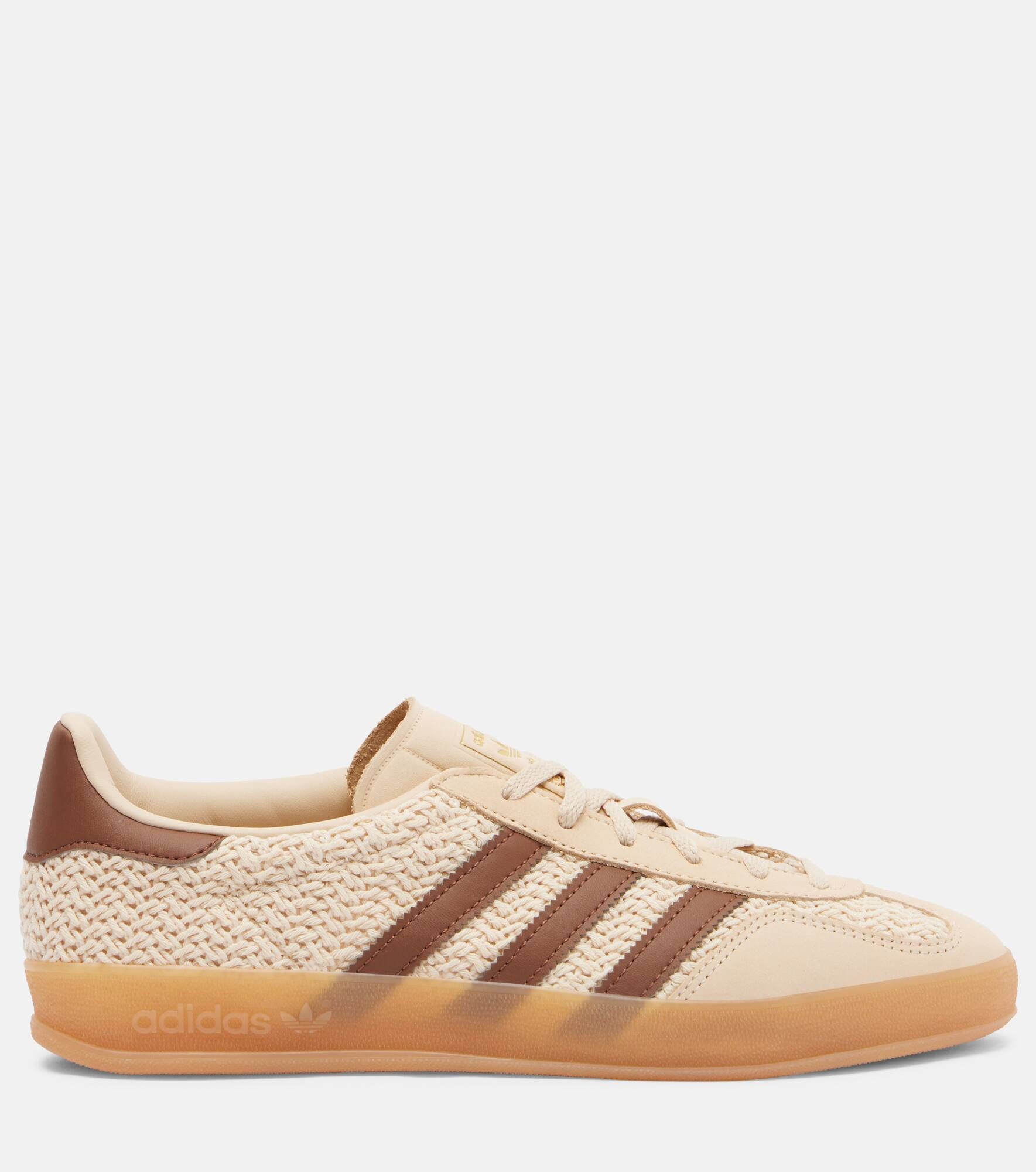 Gazelle Indoor suede-trimmed sneakers - 4