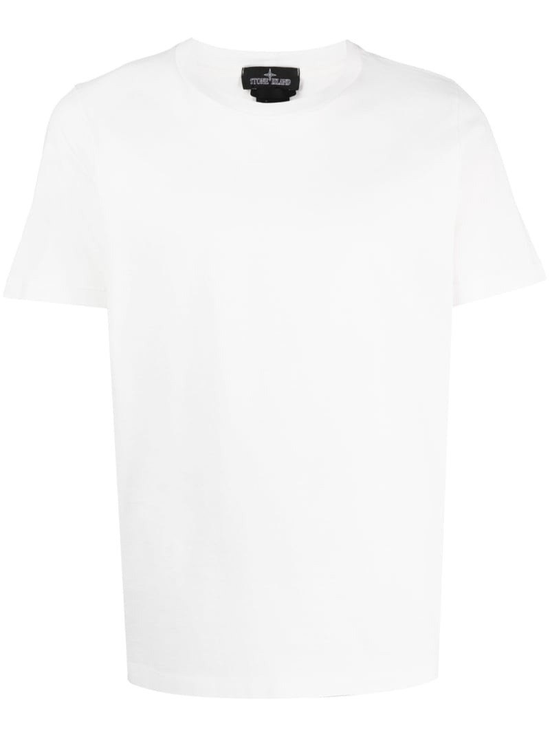 plain cotton T-shirt - 1