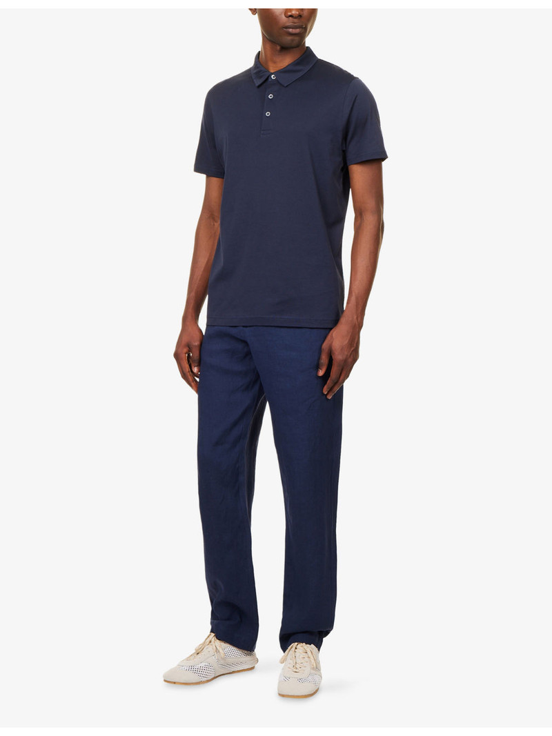 Sunspel Short-Sleeve Cotton-Jersey Polo Shirt outlook