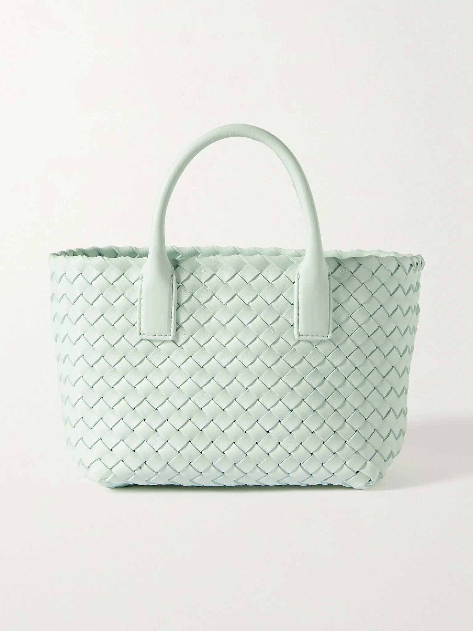 Cabat mini intrecciato leather tote White - 1