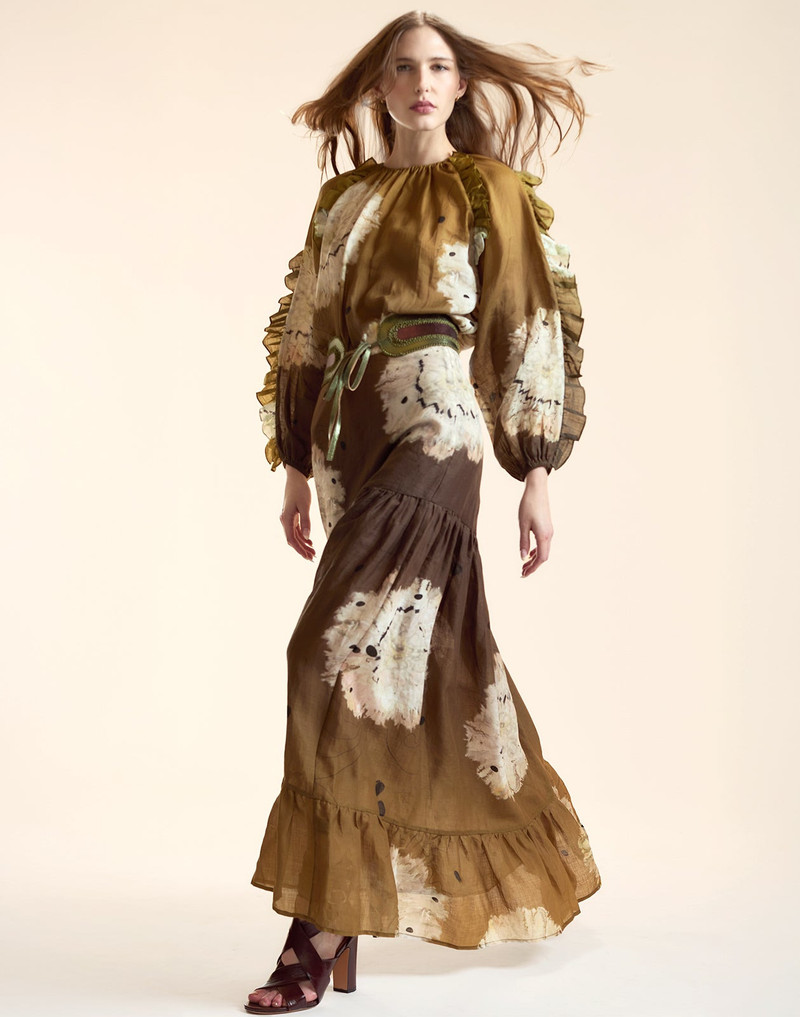 CYNTHIA ROWLEY Umbria Ramie Skirt outlook