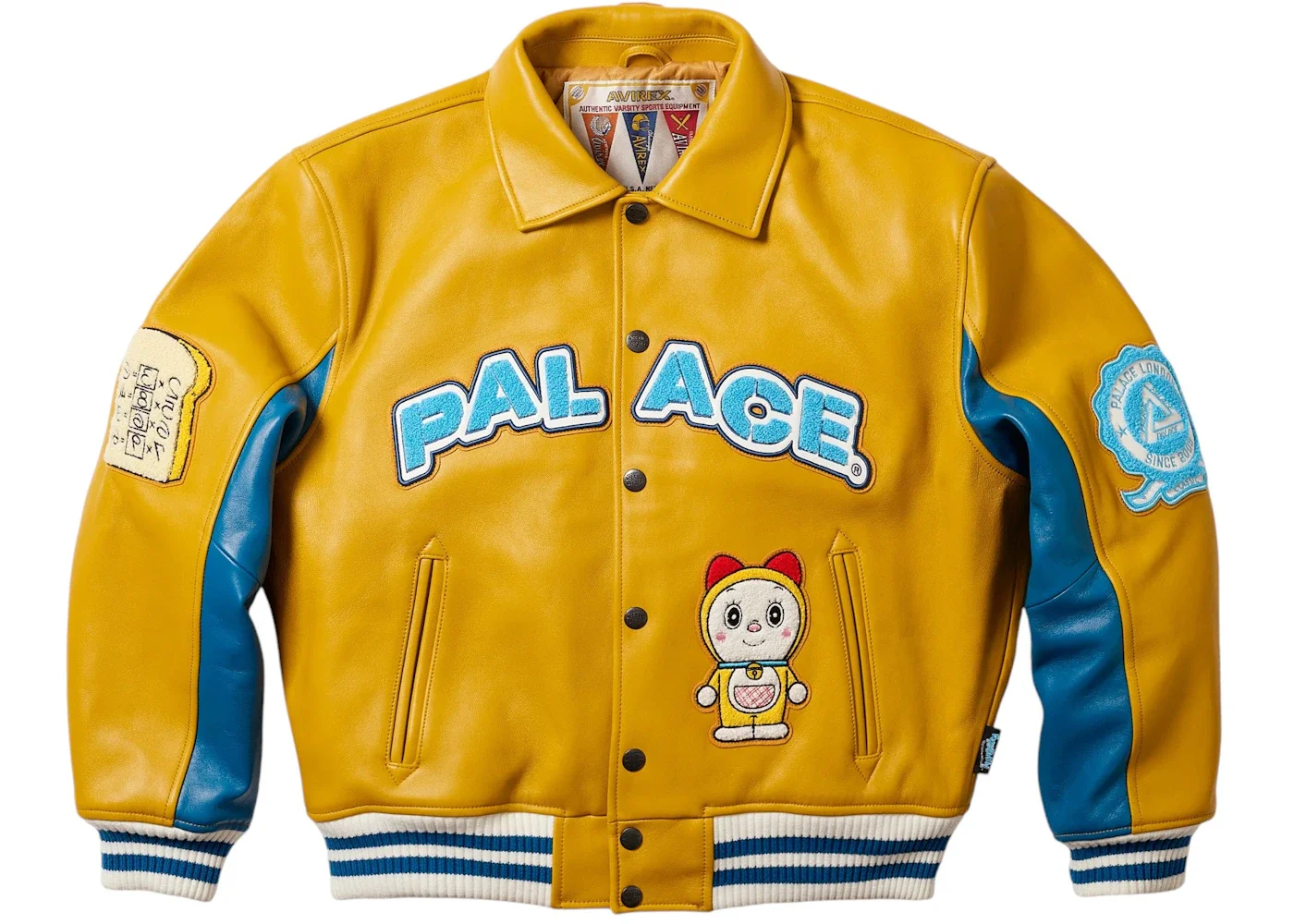 Palace Doraemon Avirex Jacket Yellow - 1