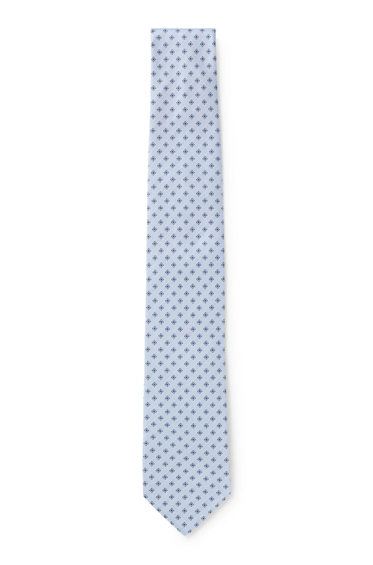 BOSS ONE PATTERNED SILK-JACQUARD TIE - 1