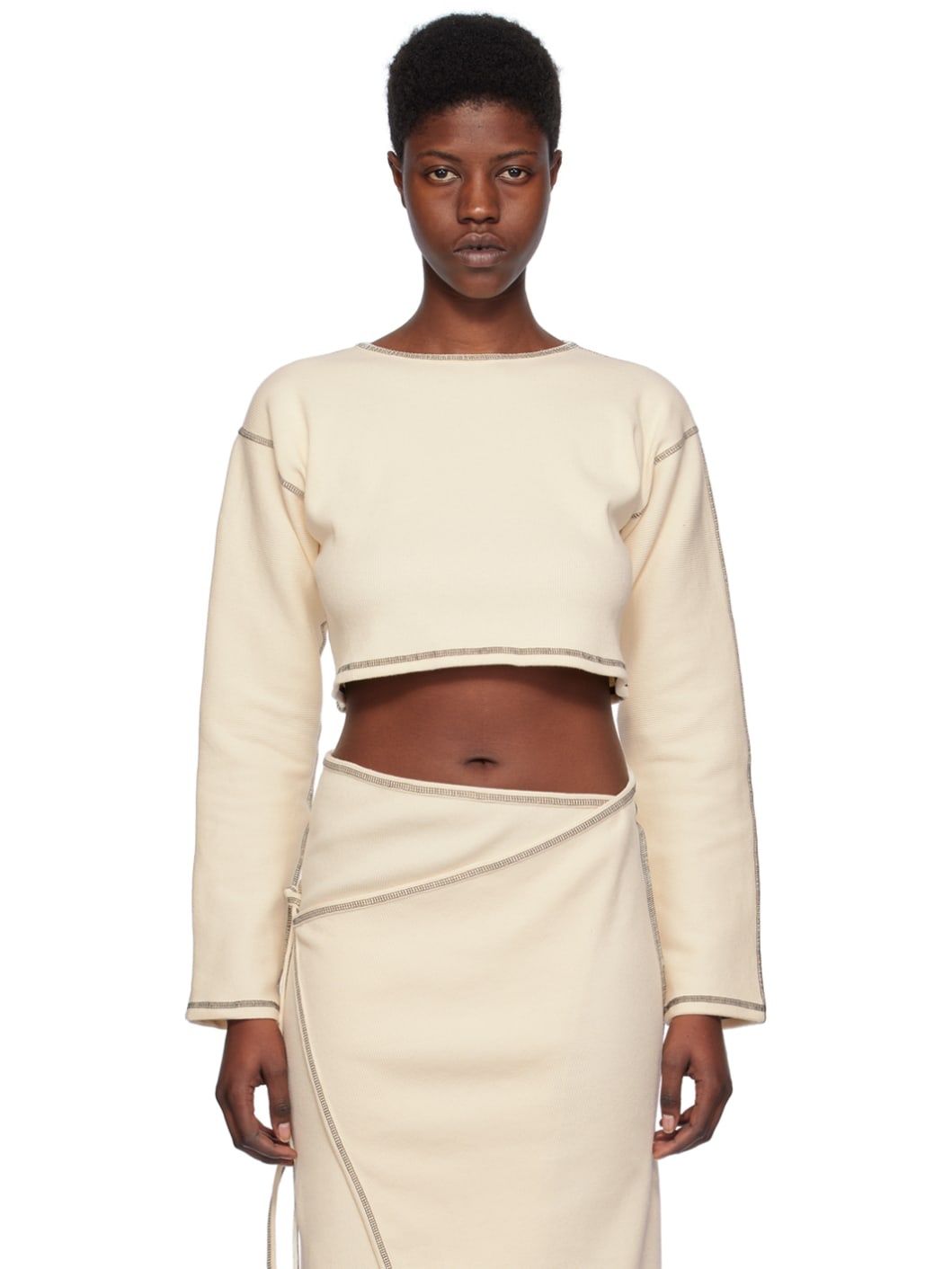 Off-White Garble Long Sleeve T-Shirt - 1