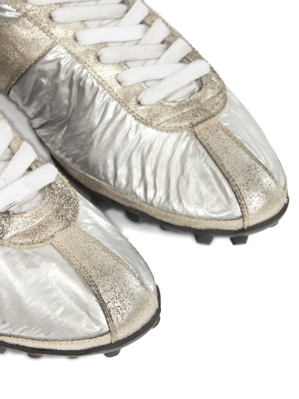 Metallic low-top sneakers - 5