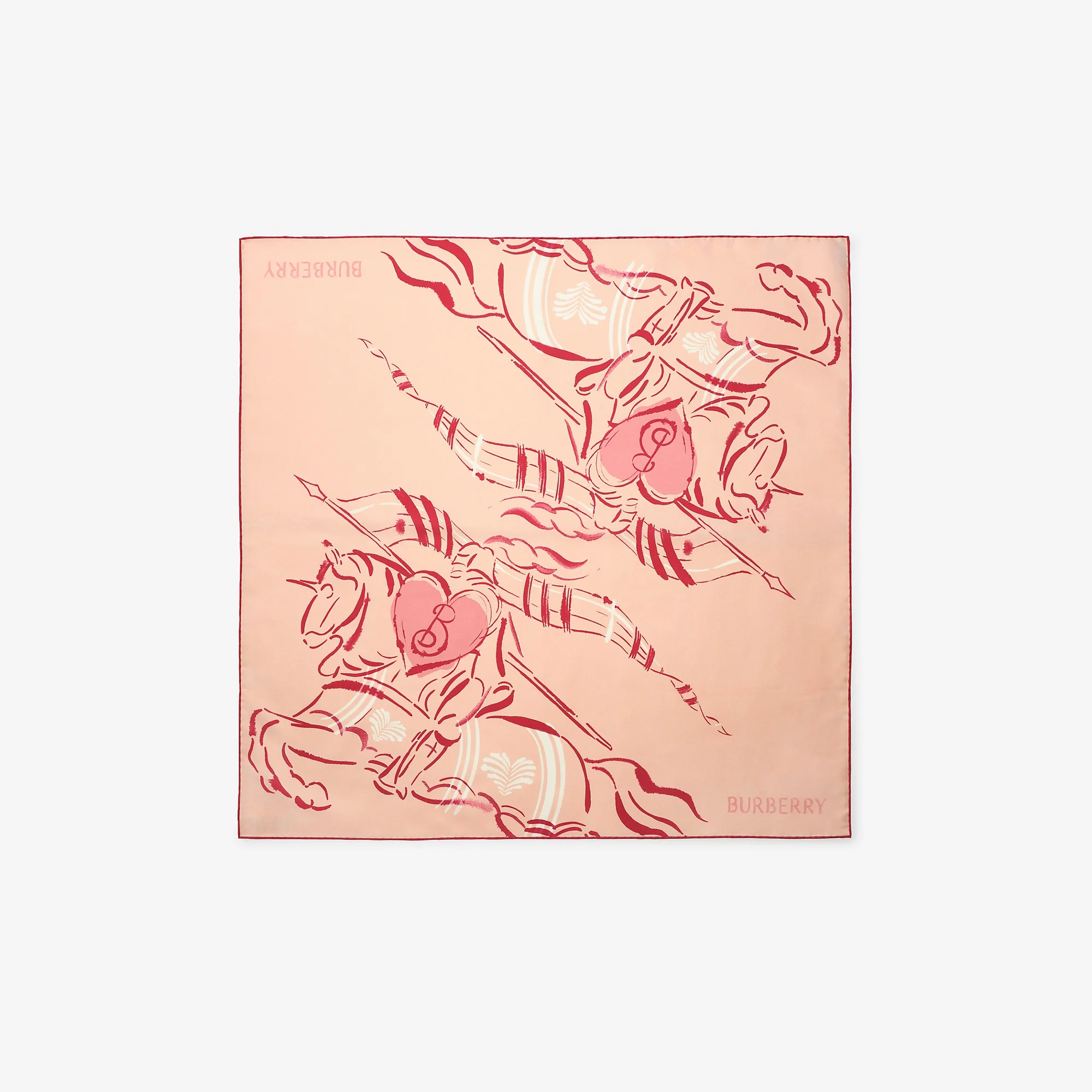 Heart Knight Silk Scarf - 1