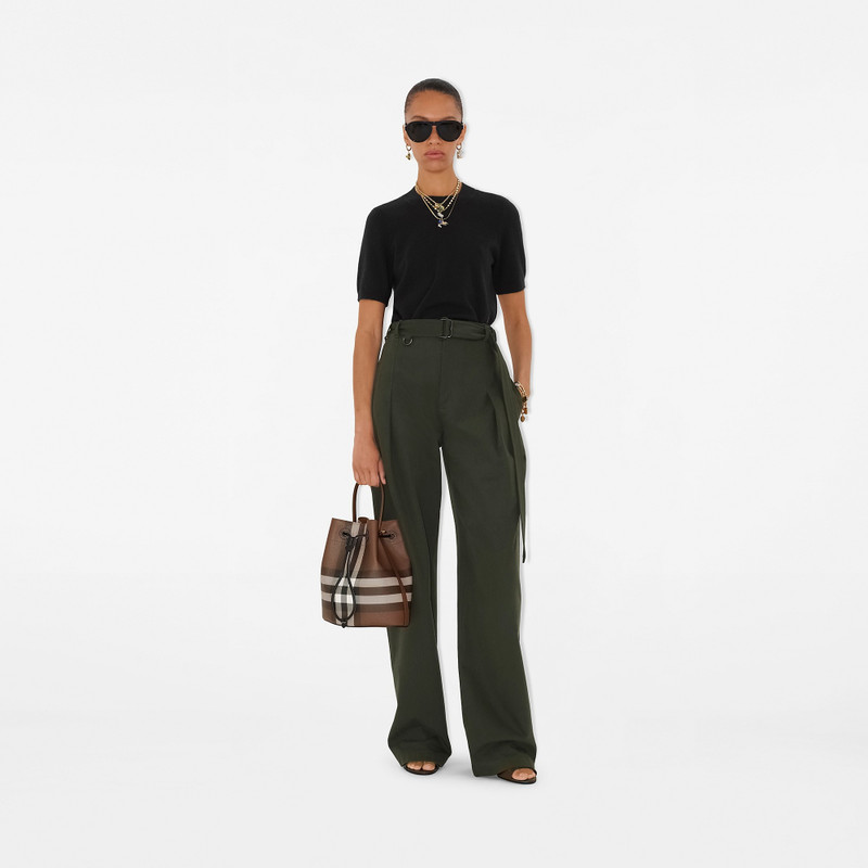 Small Check Bucket Bag 2