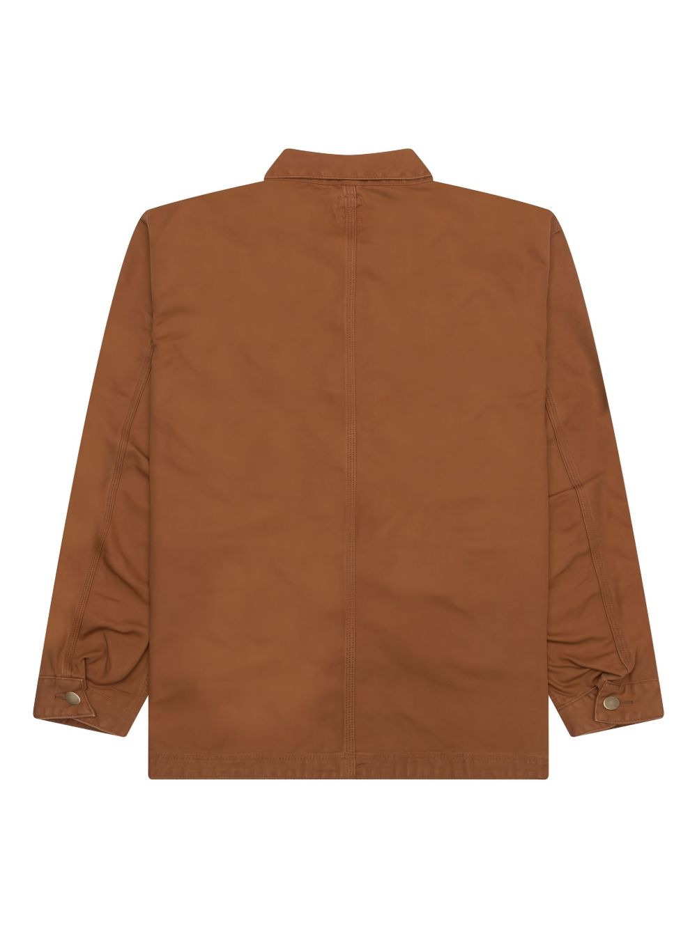 button-detail shirt jacket - 2
