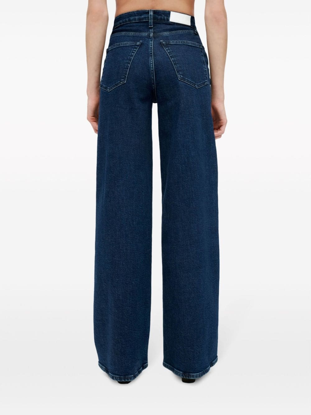 high-rise wide-leg jeans - 4