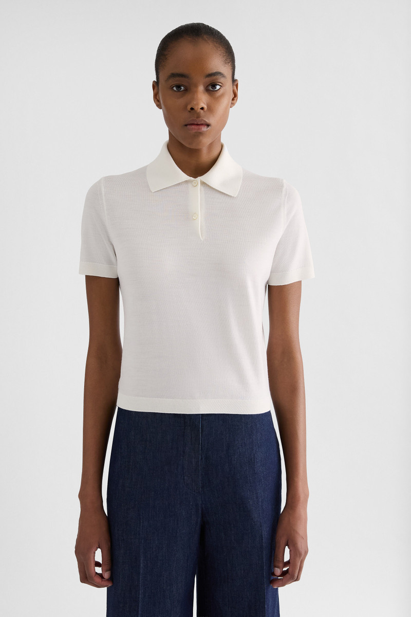 Wool Knit Polo T-Shirt 3