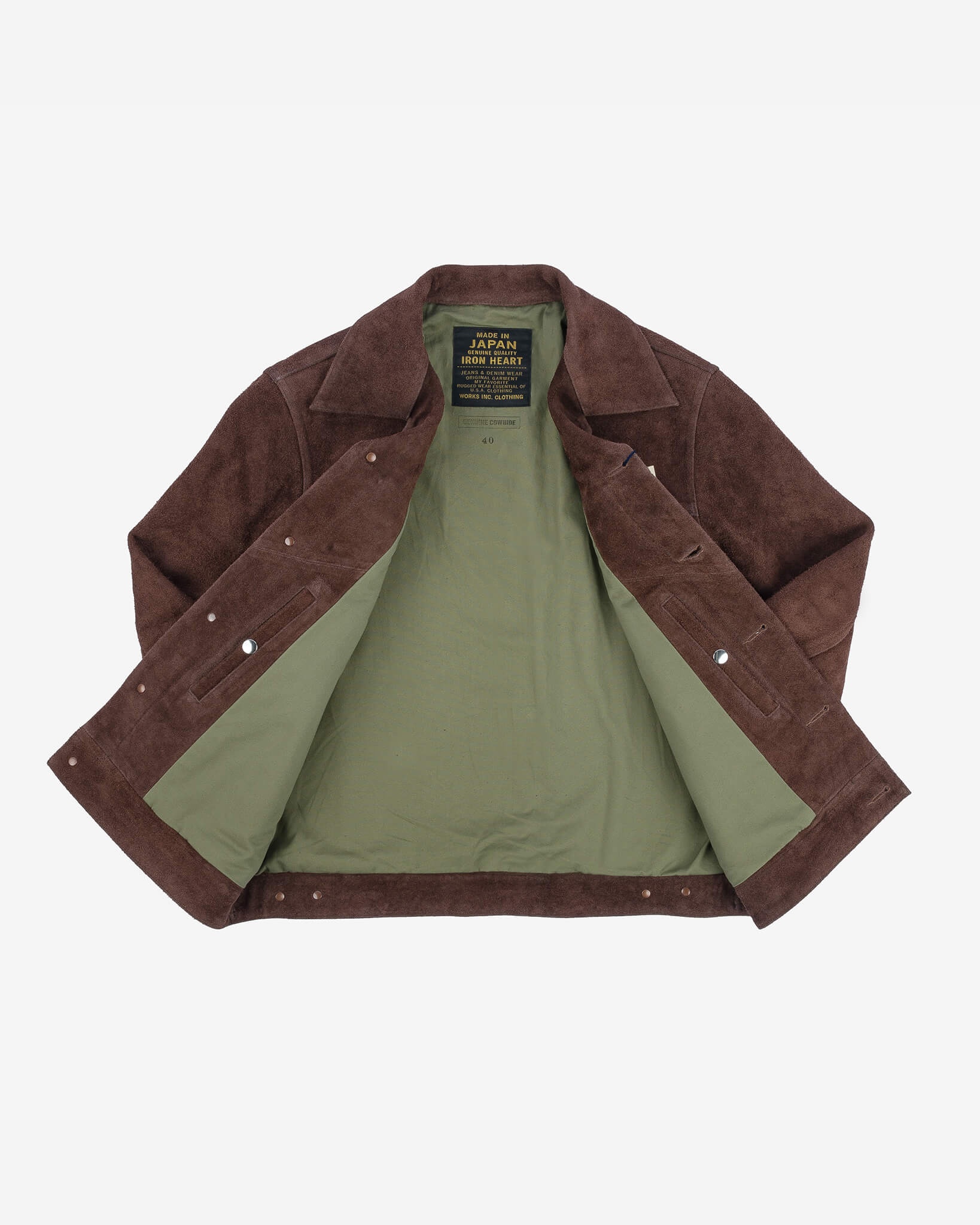 IHJ-49-BRN Split Steer Modified Type III Jacket - Brown - 6