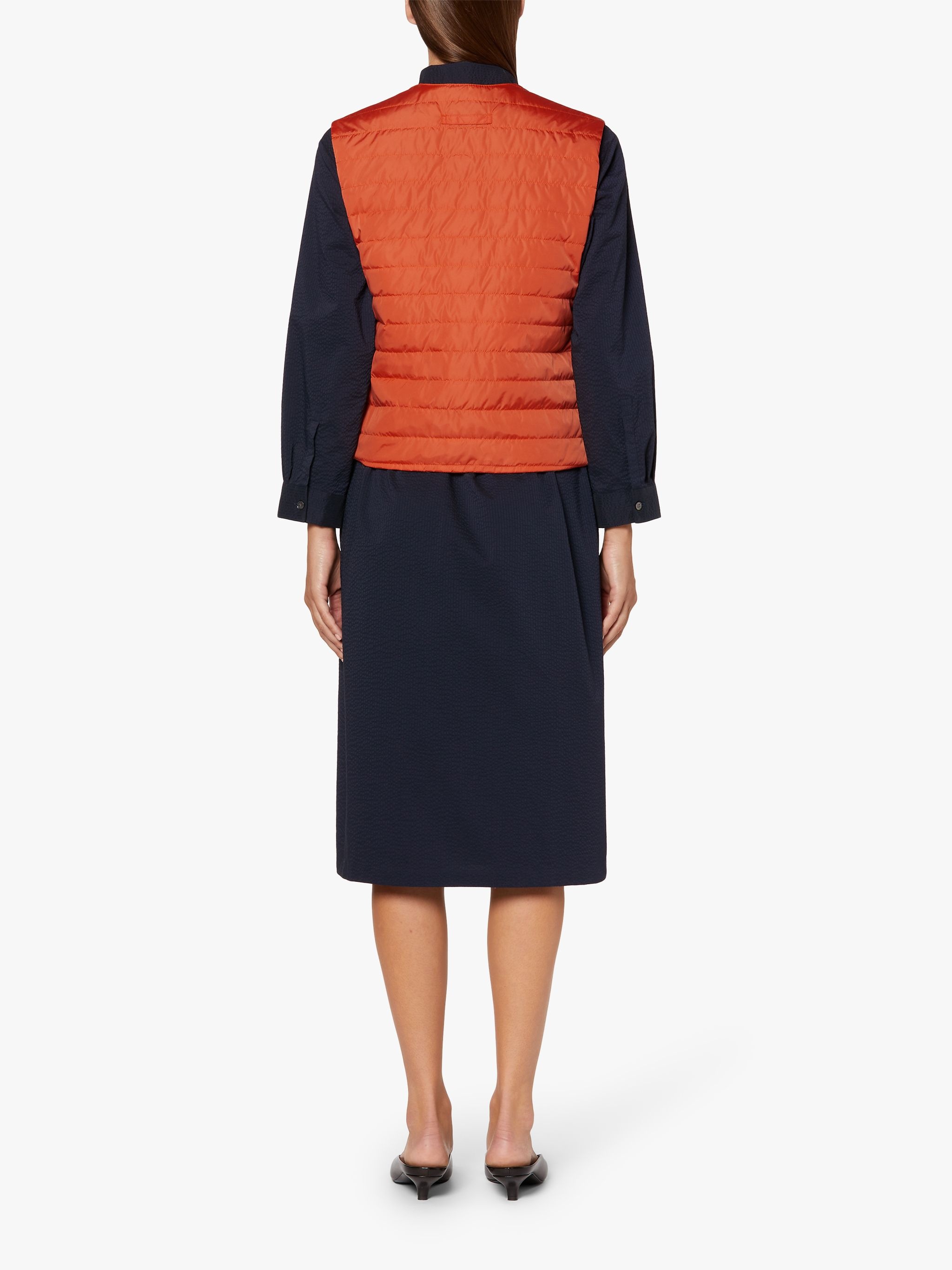 ISABEL ORANGE NYLON LINER VEST | LQV-007 - 4