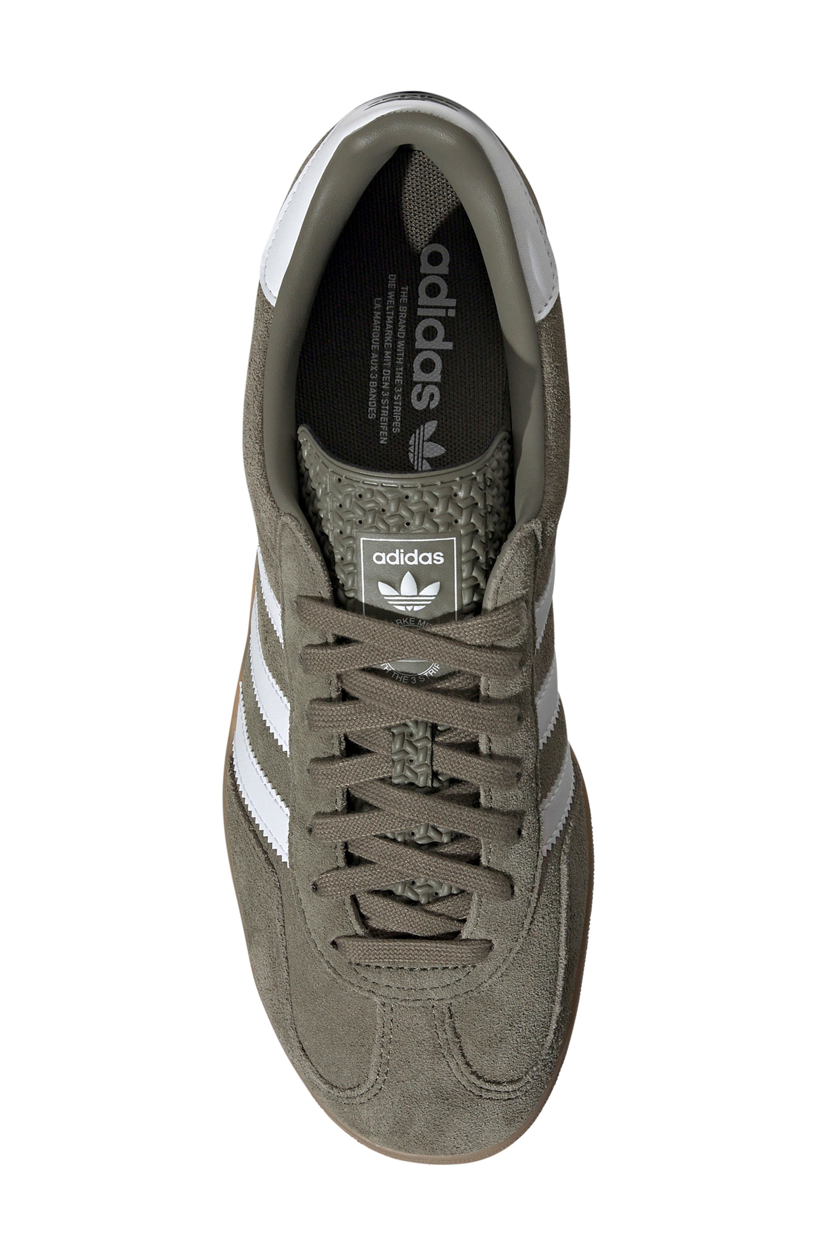 adidas Gazelle Sneaker in Olive/White/Gold Metallic at Nordstrom - 4